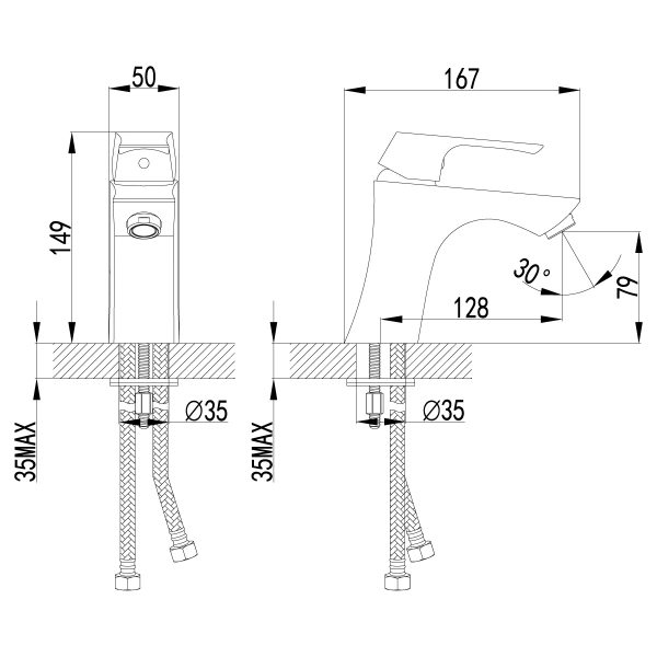 смеситель для раковины lemark unit lm4506c