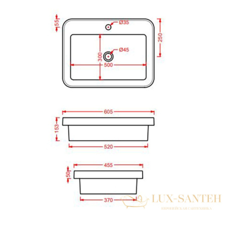 раковина artceram fuori scala tfl034 41 00 встраиваемая сверху 60 см, серо-коричневый