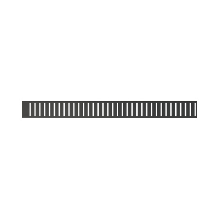 alcaplast pure-black решетка для водоотводящего желоба, черный-мат дизайн pure, нерж. сталь, матовая pure-1450black, 1450 мм