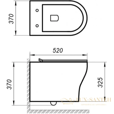 комплект подвесной унитаз belbagno acqua bb340chr + bb2020sc + система инсталляции belbagno bb002-80 + bb005-pr-chrome, белый