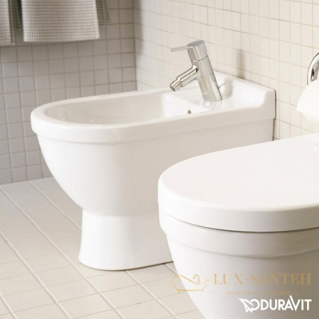 биде duravit starck 3 2230100000 напольное, белый