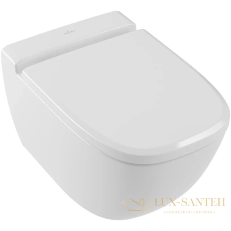 подвесной безободковый унитаз villeroy & boch antheus 4608r0r1, альпийский белый