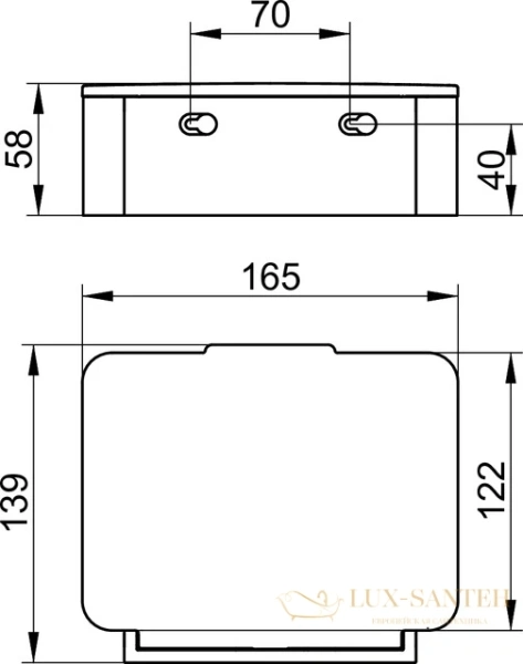 дозатор для влажных салфеток keuco plan 14967010001