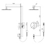душевая система rgw shower panels 211408521-01 sp-52-1, хром