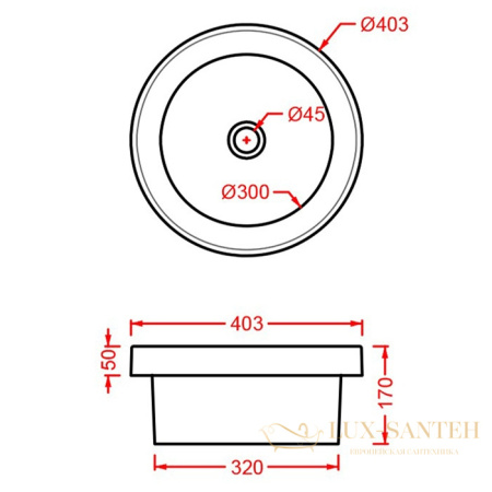 раковина artceram fuori scala tfl032 17 00 встраиваемая сверху 40 см, черный матовый