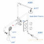 душевая система встраиваемая для ванны 400 мм wasserkraft a178644 thermo, хром