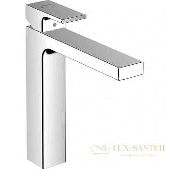 смеситель для раковины hansgrohe vernis shape 71562000 с донным клапаном push-open хром