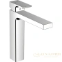 смеситель для раковины hansgrohe vernis shape 71562000 с донным клапаном push-open хром