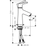 смеситель для раковины hansgrohe talis s 72025000