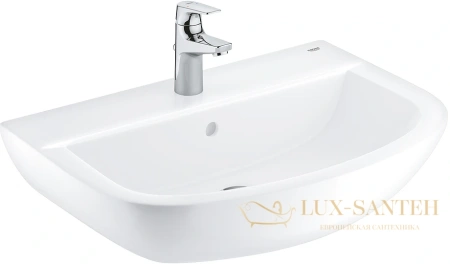 раковина подвесная grohe euro ceramic 65 39644000, белая