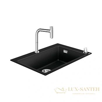 кухонная мойка с встроенным смесителем hansgrohe c51-f660-07 77x51 43218000