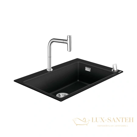 кухонная мойка с встроенным смесителем hansgrohe c51-f660-07 77x51 43218000