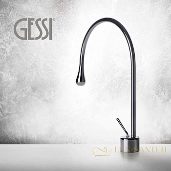 смеситель для раковины gessi goccia 33601.031, хром