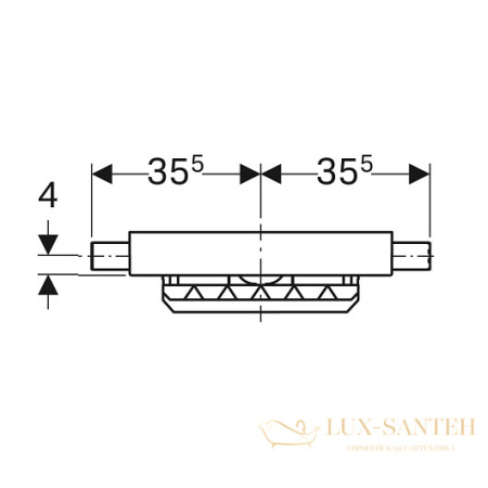 монтажный элемент geberit duofix 457.534.00.1 для душевых систем