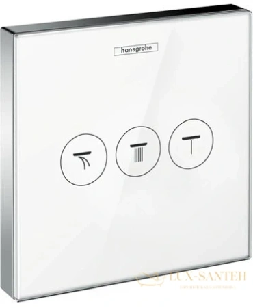 переключатель потоков hansgrohe showerselect 15736400 на три потребителя, белый