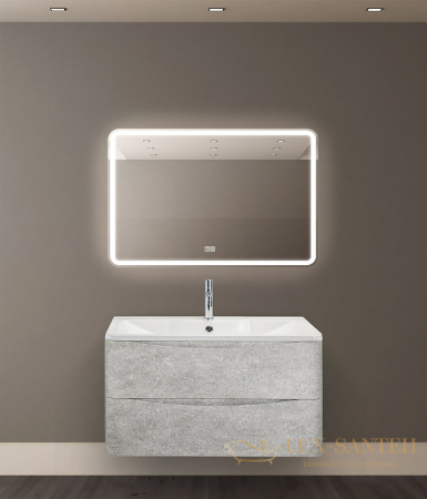 зеркало belbagno marino spc-mar-900-600-led-tch-warm 90 см с подсветкой, с подогревом, с сенсорным выключателем 