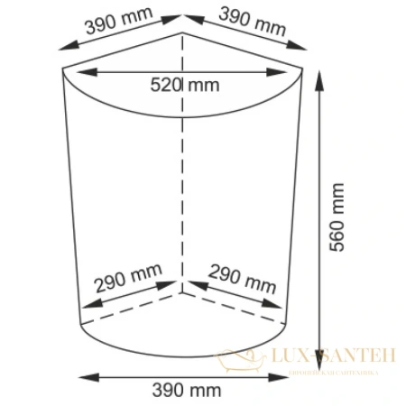 плетеная корзина wasserkraft vils wb-560-l для белья, белый