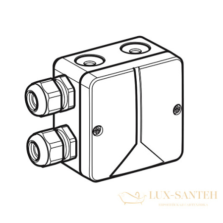 комбинированная монтажная коробка geberit duofresh 244.120.00.1, белый