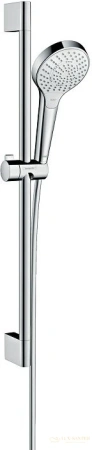 душевой гарнитур hansgrohe croma select s multi 26560400 со штангой 65 см, белый/хром