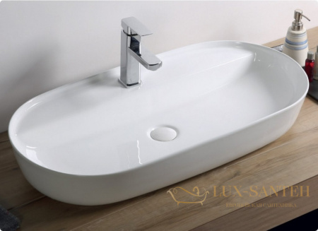 раковина-чаша belbagno bb1347 82 см, белый