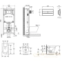 комплект jacob delafon rodin+ e21751ru-00: подвесной унитаз edy102-00 + e23280-00 + система инсталляции e29025-nf + e4316-cp, белый