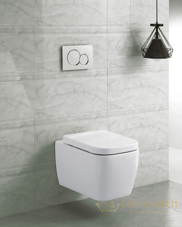 подвесной унитаз belbagno veneto bb132chr/bb132sc с сиденьем микролифт, белый