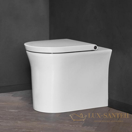 чаша приставного безободкового унитаза duravit white tulip 2001090000 rimless, белый