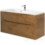 тумба под раковину belbagno marino-h60 marino-h60-1100-2c-so-rn-p 110 см подвесная, rovere nature