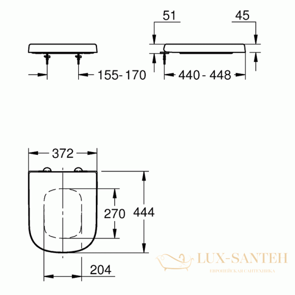 сиденье с крышкой grohe euro ceramic 39330002, с микролифтом, быстросъемное, белый