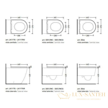 сиденье для унитаза flaminia link lkcw07 с микролифтом