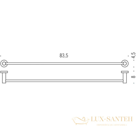 полотенцедержатель colombo design plus w4912.hps1, zirconium