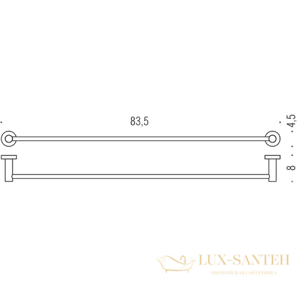 полотенцедержатель colombo design plus w4912.bm, белый матовый