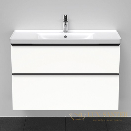 тумба под раковину duravit d-neo de435601818 984х452х625 мм, белый