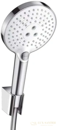 душевой набор hansgrohe raindance select s 120 26721400 с держателем и шлангом 160 см, белый/хром