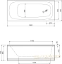 панель фронтальная cezares emp-160-scr-w37 160 см, белый