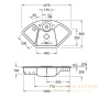 кухонная мойка villeroy & boch solo eck 670802tr timber ceramicplus 1075×600 мм, коричневый