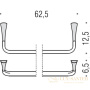 полотенцедержатель colombo design look b2871, хром