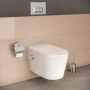 подвесной безободковый унитаз vitra nest 5176b003-6233 с функцией биде с сиденьем микролифт, белый