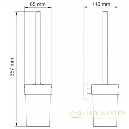 ерш wasserkraft asphe k-77727, розовое золото