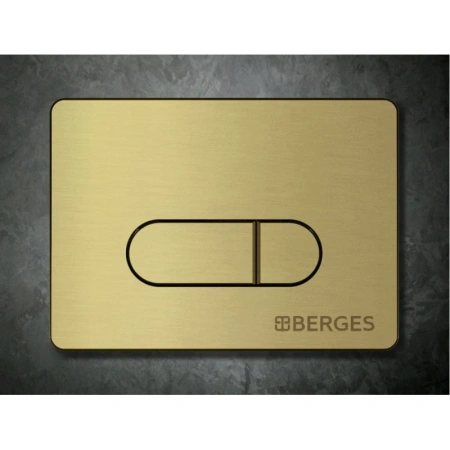 кнопка berges drop 040038 для инсталляции novum d8, бронза