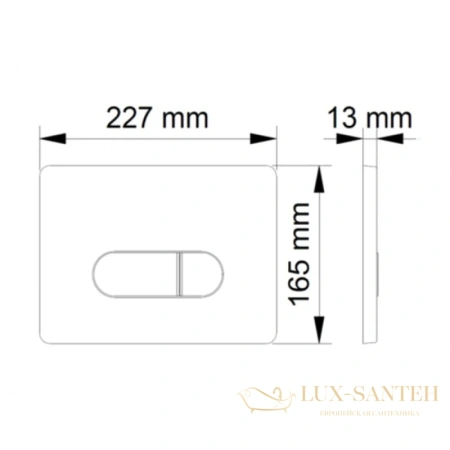 кнопка berges drop 040035 для инсталляции novum d5, черный soft touch