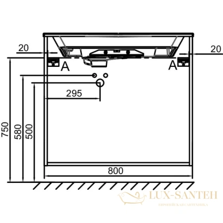 тумба jacob delafon odeon rive gauche eb2532-r6-n18 80 см, белый