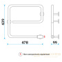 полотенцесушитель электрический energy е chrome g1 32w (45 пакс) 450/425 (ш/в), хром