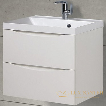 тумба под раковину belbagno marino marino-700-2c-so-bl-p 70 см подвесная, bianco lucido