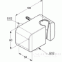 вывод для шланга с держателем душевой лейки kludi a-qa 655600500, хром