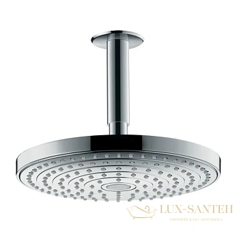 верхний душ hansgrohe raindance select s 240 2jet 26467000 с потолочным присоединением, хром