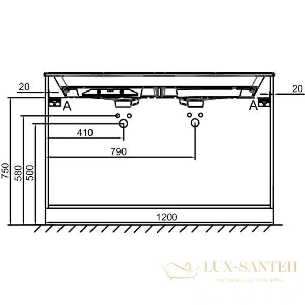 тумба jacob delafon odeon rive gauche eb2535-r8-n14 120 см, серый антрацит