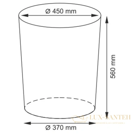 плетеная корзина wasserkraft aller wb-106-l для белья, белый