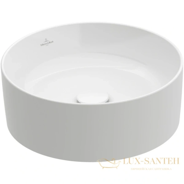 раковина villeroy & boch collaro 4a1840r1 40х40 см, альпийский белый