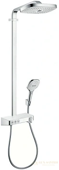 душевая стойка hansgrohe raindance select e 300 3jet 27127400 showerpipe белый/хром